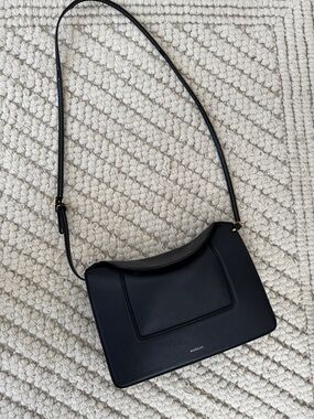 Wandler Leather Crossbody Bag with Gold Accents